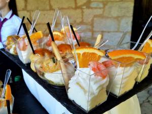 verrines castellum traiteur château de sauveboeuf