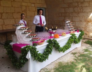 Equipe Castellum traiteur dordogne Périgord mariage